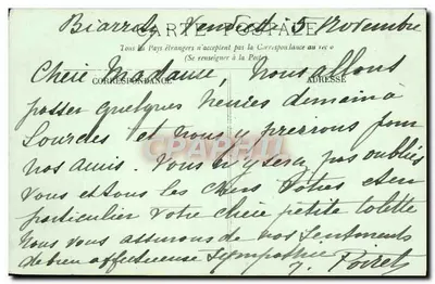 LOURDES — La Procession et la Bénédiction des Malades — LL, n° 37 — Verso