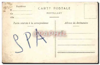Spa - A Rue Royale e a Montanha Annette e Lubin — editor Calilin, n° 844 — Verso