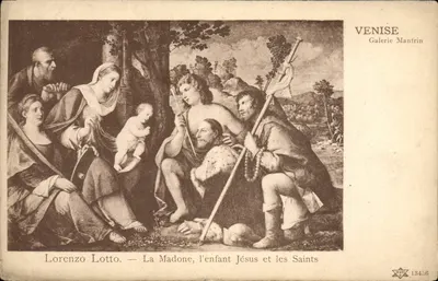 Veneza — Galeria Manfrin — Lorenzo Lotto — A Virgem, o Menino Jesus e os Santos