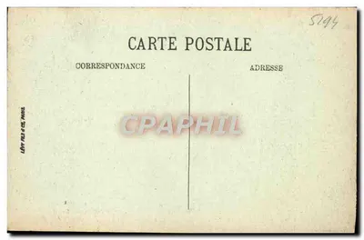 Boulogne-sur-Mer — Vista geral da Praia até o Forte da Crêche — Edit. E. Dejonghe, Boulogne-sur-Mer — Verso