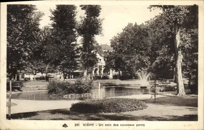 Vichy - Um canto dos novos parques — editor Vichy, n° 251