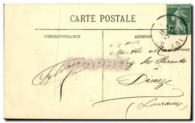 Saint-Étienne — Plac Prefektury — LL — Rewers