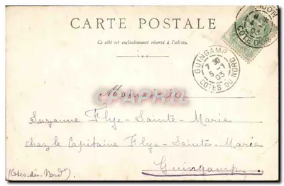 Dijon - Plac i Promenada Darcy — 1ère Jardiner, nr 1909 — Rewers