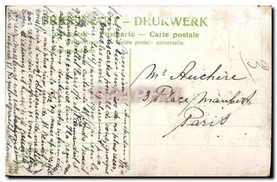 Munttoren — Amsterdam — editor Union Postale Universelle — Verso