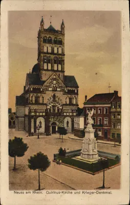 Neuss am Rhein — Igreja de Quirinus e Monumento aos Mortos — Nr. 136