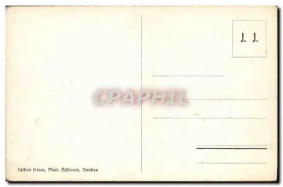 Gorges du Trient — widok mostu drewnianego i strumienia — J. J. 5193 — Rewers