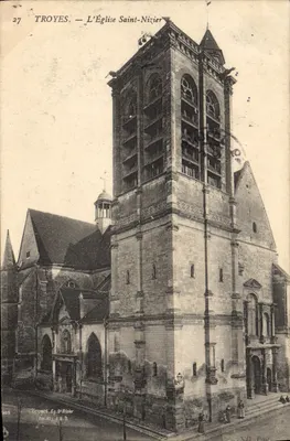 Troyes — L'Église Saint-Nizier — Gruyères, Éd. J.E.D. n°27