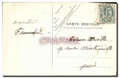 Lourdes — O Forte e o Ponte do Gave — J.-M. LARENG, Propriétaire, V.P. Paris, No. 16 — Verso