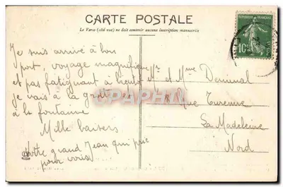 Lourdes — Os peregrinos na fonte milagrosa — Grandes Magasins de l'Hôtel de la Chapelle — Verso