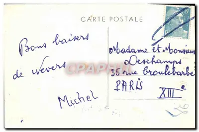 Nevers (Nièvre) — ujście Loiry i Nièvre — Fot. Combier Macon — Rewers