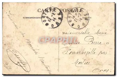 Wąwoz Celles (Vosges) - Okolice RAON-SUR-PLAINE - La Roche du Trupt (wysokość: 578 m.) - Wydawca: Thomas, Jot, Bellegarde-Plaine — Rewers