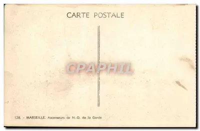 Marseille — Ascensores da Nossa Senhora da Guarda — 128 — Verso