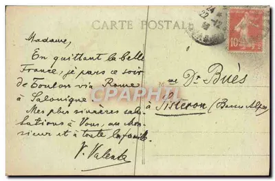 Toulon — Estátua da Liberdade — L.R. n°46 — Verso