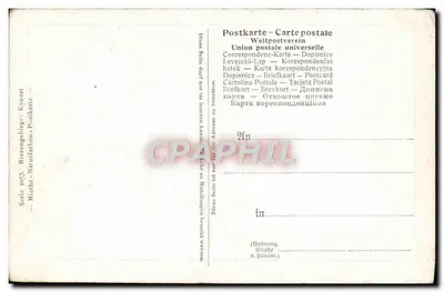 Castelo de Riesengebirge — Ruína sobre rocha — Miethe Phot, série 1957 — Verso