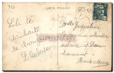 Castelo de ANET (E.-et-L.) — Fonte no Parque — Editor: G. B. L. (nº 51) — Verso