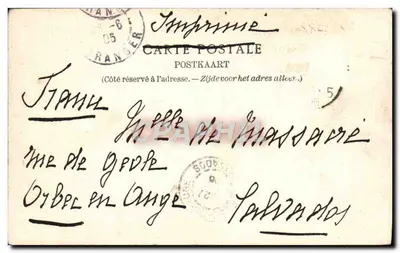 Bruxelles — L'Hôtel de Ville — éditeur Lagaert, Bruxelles — N. 178 — Verso