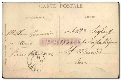 Besançon - Fonte e Praça do Estado-Maior - C. L. B. — Verso