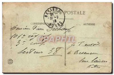 Besançon — Doubs przy Micaud — Citadela — Wycieczka do Franche-Comté — n°181 — Rewers