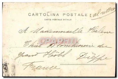 Monumento a Garibaldi — Milão — Garzini e Pezzini, n° 6542 — Verso