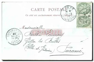 Mulher e criança — P. Seignac — Primeiro Chagrin, n°83 Di — Verso