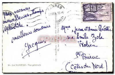 La Napoule — Ogólny widok — Réal-Photo, Cannes — Rewers
