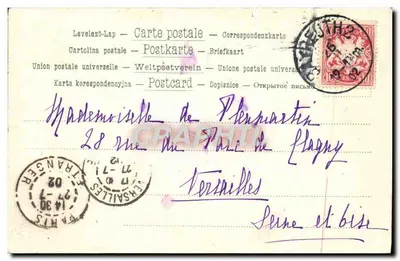 Portret starszego mężczyzny — wydawca L'Or, nr 788 — Rewers