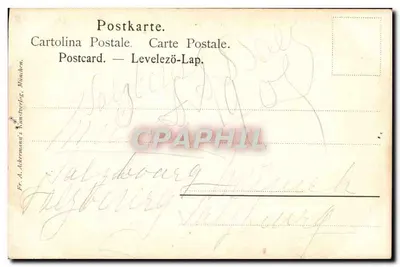 Rembrandt — Ritratto dell'autore — editore Fr. A. Adermann, n° 1260 — Verso