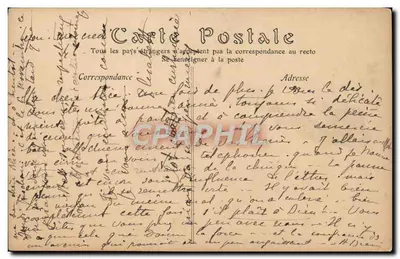 Święta Geneviève czuwa nad Paryżem — Malarstwo ścienne Panthéonu — autor Puvis de Chavannes — ND Pbol. — Rewers