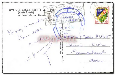 O Circo do Fer à Cheval — Alta Saboia — Edições J. Bellard — Verso