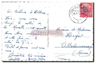 Kochem e Burg com Kond na Mosela — Verlag Albert Noth/Rhein — Verso