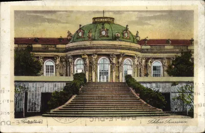 Castelo Sanssouci — Berlim — editor Kunstverlag Robert Lüttgen