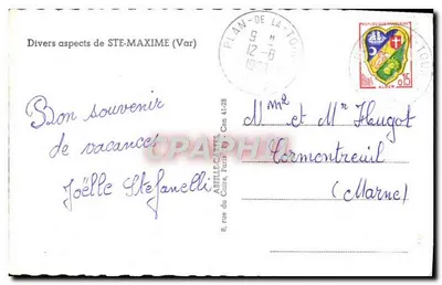 Ste-Maxime — Półwysip Azory — n° 1667 — Rewers