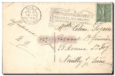 Beaulieu et Le Cap Ferrat — Vue générale. Éditeur CAP. N°2 — Reverso
