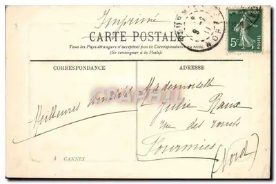 Cannes — Ogólny widok — Drukarnia Carnot — Rewers