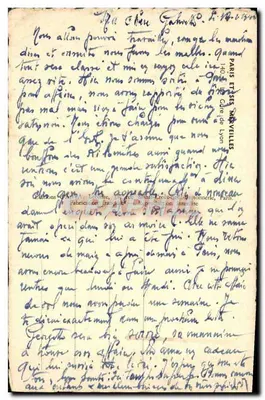 Gare de Lyon — vue générale avec la tour de l'horloge — éditeur PUY — Verso