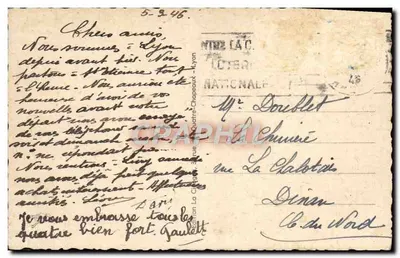 LYON — Panorama — Widok na Saône — n°128 — Rewers