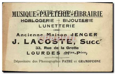 Cauterets (H.P.) — Skoczek Carisey, główna woda — Rewers