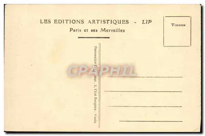 Paris - O Palácio e o Jardim do Luxembourg — LIP Luxembourgb Palace and Garden — Verso