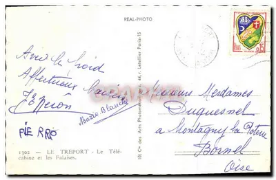 Teleferyk i skały — Le Treport — Cap — Rewers