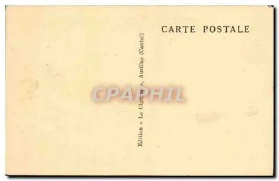 Gorges e Pas de Cère — Os Mais Belos Sítios do Cantal — Edição La Cigogne, Aurillac — Verso