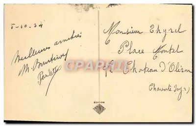 Bordeaux — Het portiek van het Stadhuis — Editie Printa, n°227 — Achterkant