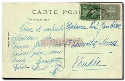 Les Sables d'Olonne — Efekt fal — LL, n° 4012 — Rewers