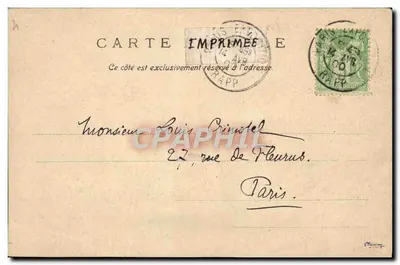 La Brabançonne — Esposizione 14 Aprile 1900 — Parigi — Verso
