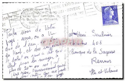 Os Estranhos Rochos de Ploumanach — Ploumanach (Côtes-du-Nord) — Editor Art REMA 16 — Verso