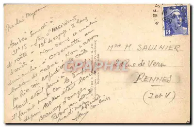 Lago CHAMBON e os MONTS-DORE — A Auvergne — editor B. C. (1104) B. Chambon — Verso