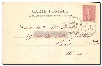Saint-Denis — Casa de Educação da Legião de Honra — Estátua de Bayard — Verso