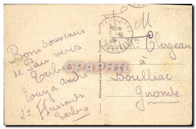 Pau - A cadeia dos Pirineus, no centro o Pico do Midi d'Ossau (alt. 2885 m.) — editor Héliogravure Laboude Frères, Toulouse, n° 680 — Verso