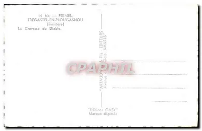 A Fenda do Diabo — Tregastel-en-Plougasnou (Finistère) — Éditions Gaby — Verso