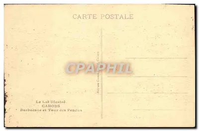 Barbacane en Galgendoorn — Cahors — Ed. Le Lot Illustré — Achterkant