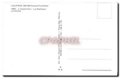Lourdes — Wizja i Bazylika — Wydawnictwo Gérard Poulanc — Rewers